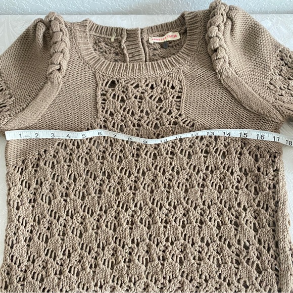 Rebecca Taylor brown open knit sweater - Picture 10 of 10